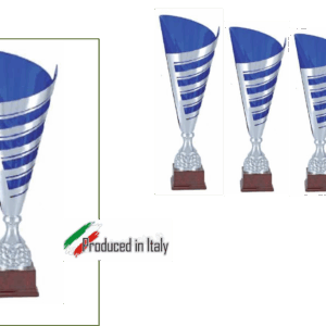 Silver-Blue Prime Laser Trophy