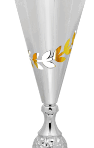 Silver-Gold Apex Laser Trophy 26