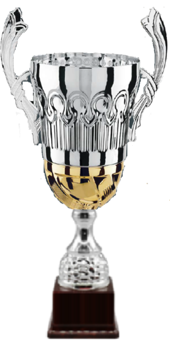 Silver-Gold Crest Alzate Trophy