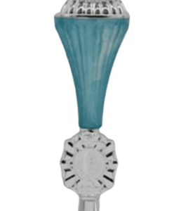 Silver-Light_Blue Crest Economy Trophy